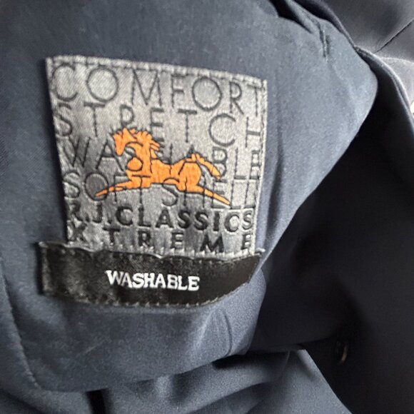 R.J. Classics Xtreme Equestrian Show Dress Coat Size 4R Double Breasted Black - Picture 6 of 10